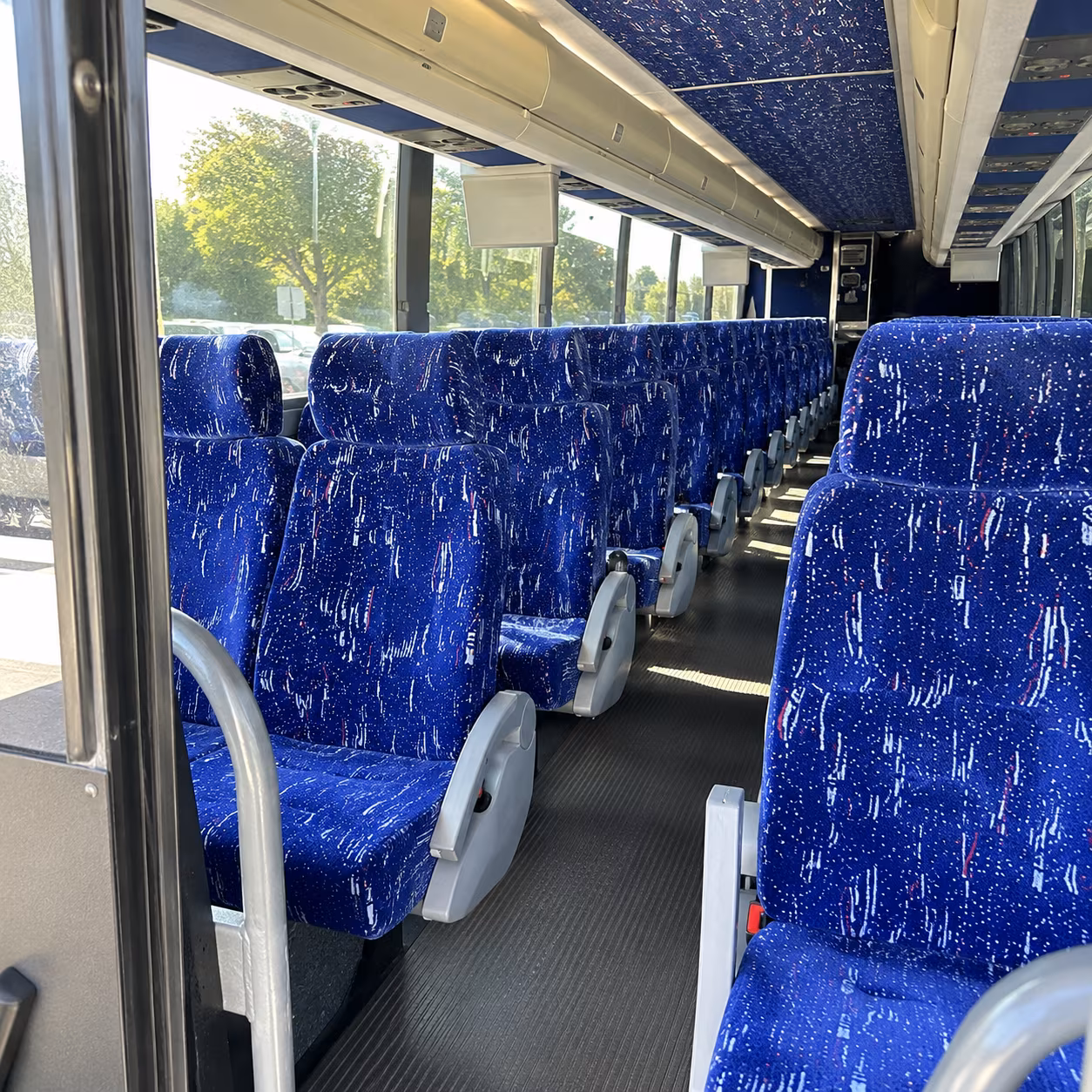 columbia charter bus services inside